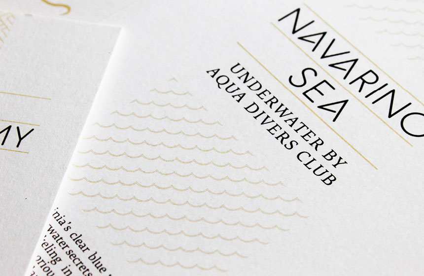 Costa Navarino Typography: Brochure
