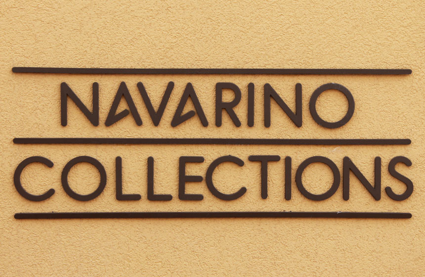 Costa Navarino Typography: Navarino Collections Sign